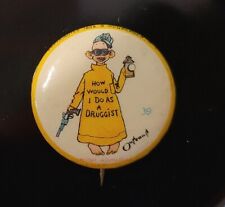 1896 High Admiral Cigarettes The Yellow Kid #39 Pin Pinback Button Ad Druggist picture