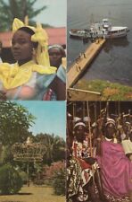 BELGIAN CONGO ROYALTY Trip of the King 34 Postcards 1955 (L5379) picture