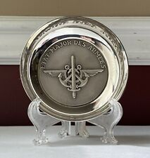 VTG French Silver Plate Etat-Major Des Armees Bowl Gift To US General picture