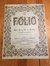 FOLIO. Monthly Magazine, June  1881. fashions, Portrait Of SALVINI MUSIC , DRAM picture