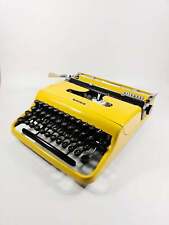 SALE - Limited Edition Olivetti Pluma 22 Yellow Typewriter, Vintage, Mint picture