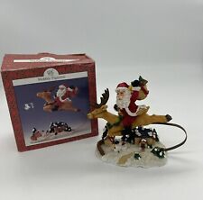 Vintage 2000 Christmas Wobbly Figurine - Santa & Reindeer picture