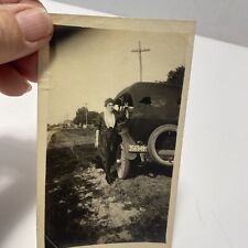 Vintage 1921 Photograph of a Lady & Her Car with 1921 Florida License Plate picture