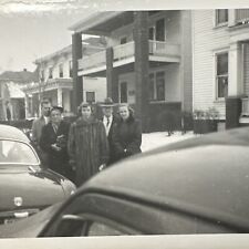 VINTAGE PHOTO Springfield, Illinois 1950s Street Scene Cars Original Snapshot picture