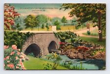 Linen Postcard Swiftwater PA Pennsylvania Beauty Spot on Lackawanna Trail picture