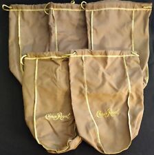 FIVE (5) CROWN ROYAL VANILLA 13 INCH BAGS picture