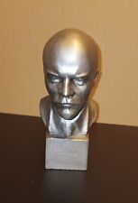 Vintage Vladimir Lenin Cast Aluminum Bust, 6 1/4
