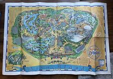 RARE Vintage 1966  WALT DISNEY`S  Magic Kingdom Disneyland Map 44x30 ***READ picture