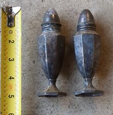 Set of Vintage Wallace Silverplate Salt & Pepper Shakers V9220 picture