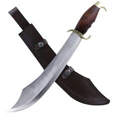 Persian Warrior Collectible Replica Arabian Short Scimitar Sword W/ Genuine Leat picture