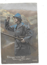 rare CPA ANC POSTCARD WAR 14-18 PATRIOTIC women soldier courage picture