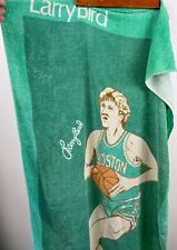 RARE VINTAGE Green Larry Bird Beach Towel From The 1980s picture