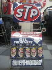 1950's  VINTAGE  STP OIL/GAS TREATMENT RACK W/PRODUCT GREAT CONDITION$$$$$$$ picture