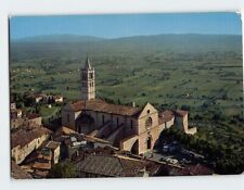 Postcard La Basilica di Santa Chiara e la pianura umbra, Assisi, Italy picture