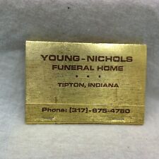 Young-Nichols Funeral Home Tipton, IND IN Indiana advertising matchbook picture