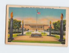Postcard Public Library From War Memorial Plaza, Indianapolis, Indiana picture