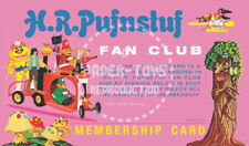 H.R. PUFNSTUF FAN CLUB MEMBERSHIP CARD picture