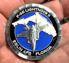 EGLIN AFB F-35 LIGHTNING II 2 Challenge Coin  1.75