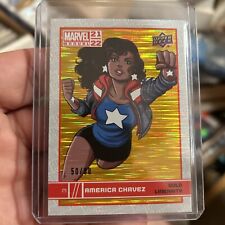 2021-22 Upper Deck Marvel Annual Gold Linearity #50/88 America Chavez #3 picture