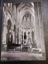 vtg postcard RPPC Soissons Aisne Cathedrale Choeur France real photo unposted picture