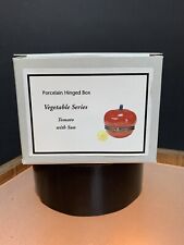 Tomato with Sun Trinket - Porcelain Hinged Box picture
