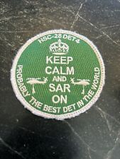 Navy USN SAR Search Rescue HSC-28 Det 4 Patch Vtg Rare MH-60 Keep Calm picture