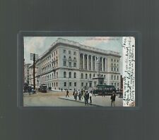 1909 Postcard Court House Baltimore Maryland Street Cars and Horse Carriage picture