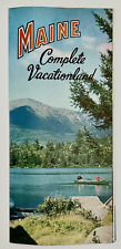 1960s Maine Vacation Golf Beach Outdoor Recreation Vintage Travel Brochure Info picture