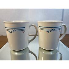 Vintage Set of 2 Corelle Country Violet CorningWare Coffee Cups picture