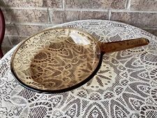 Corning Ware VISION Amber Glass Waffle Bottom Frying Pan Skillet 10” France picture
