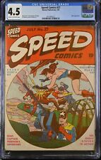 Speed Comics #27 - Harvey Publications 1943 CGC 4.5 Hitler appearance. picture