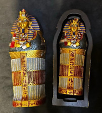 RARE ANCIENT EGYPTIAN ANTIQUITIES 2 Coffin Pharaonic King Tutankhamun Egypt BC picture