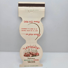 Vintage Matchcover La Fogata Mexican Syrian Restaurant San Antonio Texas picture