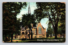 c1909 DB Postcard Urbana IL Illinois Trinity M.E. Church picture