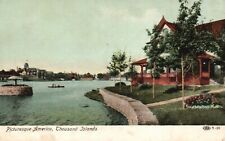 Thousand Islands, NY, Waterfront Home, Antique Vintage Postcard a8164 picture
