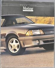 1992 Ford Mustang Brochure LX 5.0L Convertible GT Hatchback Excellent Original picture
