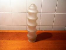 VINTAGE CYLINDRICAL ROUND FROSTED GLASS SHADE ART DECO picture