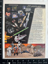 2 Rare vintage print Ad Star Wars, Darth Vader, Lightsaber, A-wing, Boba Fett￼ picture