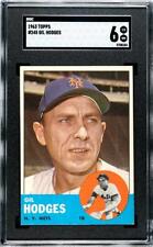 1963 TOPPS BASEBALL GIL HODGES #245 SGC 6 EX-NM picture