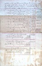 Lehigh County PA Statement of Settlement Deed 1884 Legal Document picture