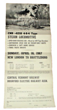 APRIL 1967 CANADIAN NATIONAL U2G NORTHERN 6218 CENTRAL VERMONT TRIP BROADSIDE picture