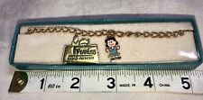 Peanuts United Features Charm 6” Bracelet Lucy C1950 Vintage Werthley Aviva picture