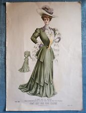 Original March 1905 Fashion Plate #1609 From L'art De La Mode, Paper Lithograph  picture