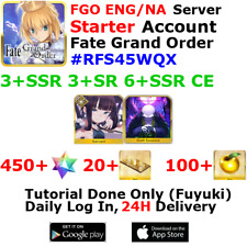 [ENG/NA][INST] FGO / Fate Grand Order Starter Account 3+SSR 20+Tix 450+SQ #RFS4 picture