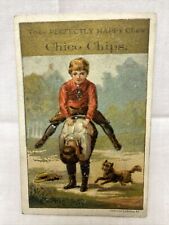 Antique Chico Chips Chewing Gum Trade Card Healthy Confection Cleveland OH 1880s picture