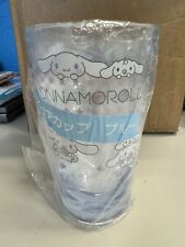 Sanrio Cinnamoroll Cinnamon Bun Large Clear Cup Blue Kuji Japan Import San-X NEW picture