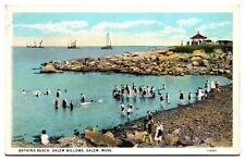 1928 Bathing Beach, Salem Willows, Salem, MA Postcard picture