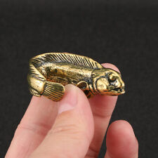 Solid Brass Fish Figurine Small Statue Home Ornaments Animal Figurines Gift new picture