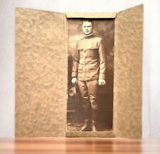 WWI Era Soldier in Full Uniform Photo Military Studio Military Original Photo picture