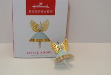 2022 Hallmark LITTLE ANGEL Ceramic & Metal Miniature Ornament BRAND NEW MINT picture